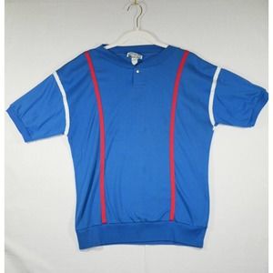 VTG New Directions Blue Short Sleeve Shirt 90's 90's Retro Striped